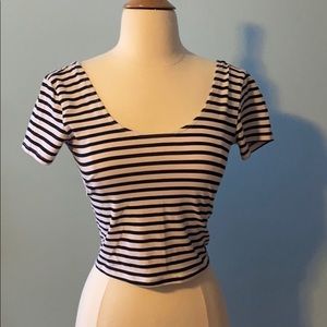 Striped Crop Top